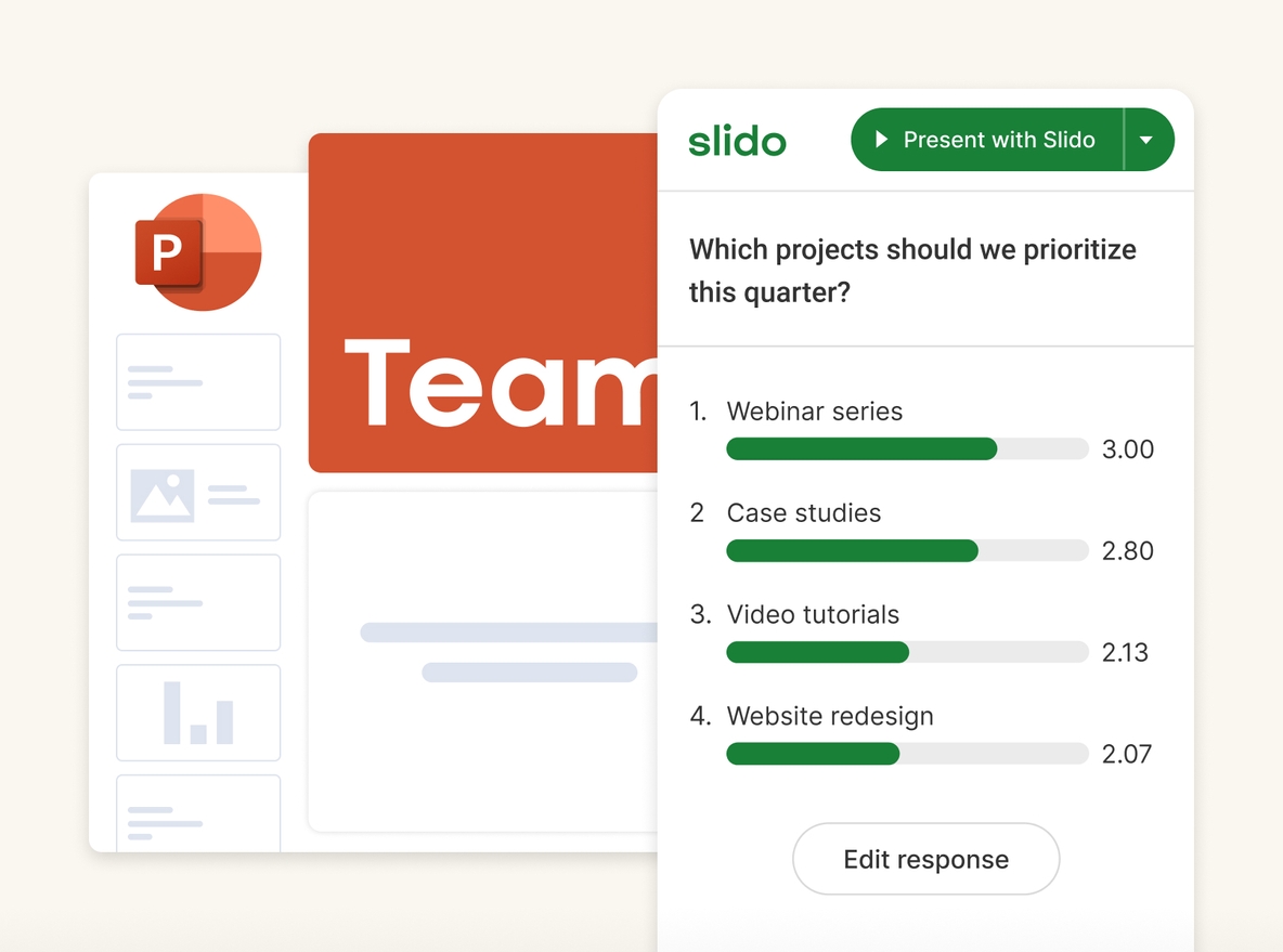 Work better together with polls and Q&A in your meetings Slido